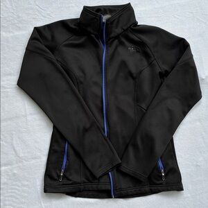 The North Face Women's Black and Blue fleece lined jacket